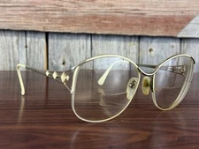 Vintage 1990s Celeste Ivory Japan Glasses 56 17