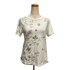 Christian Dior Multicolor Butterfly  Floral Print T Shirt