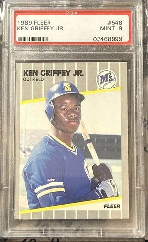 1989 Fleer RC Ken Griffey Jr. #548 ~ PSA 9 MINT - Rookie