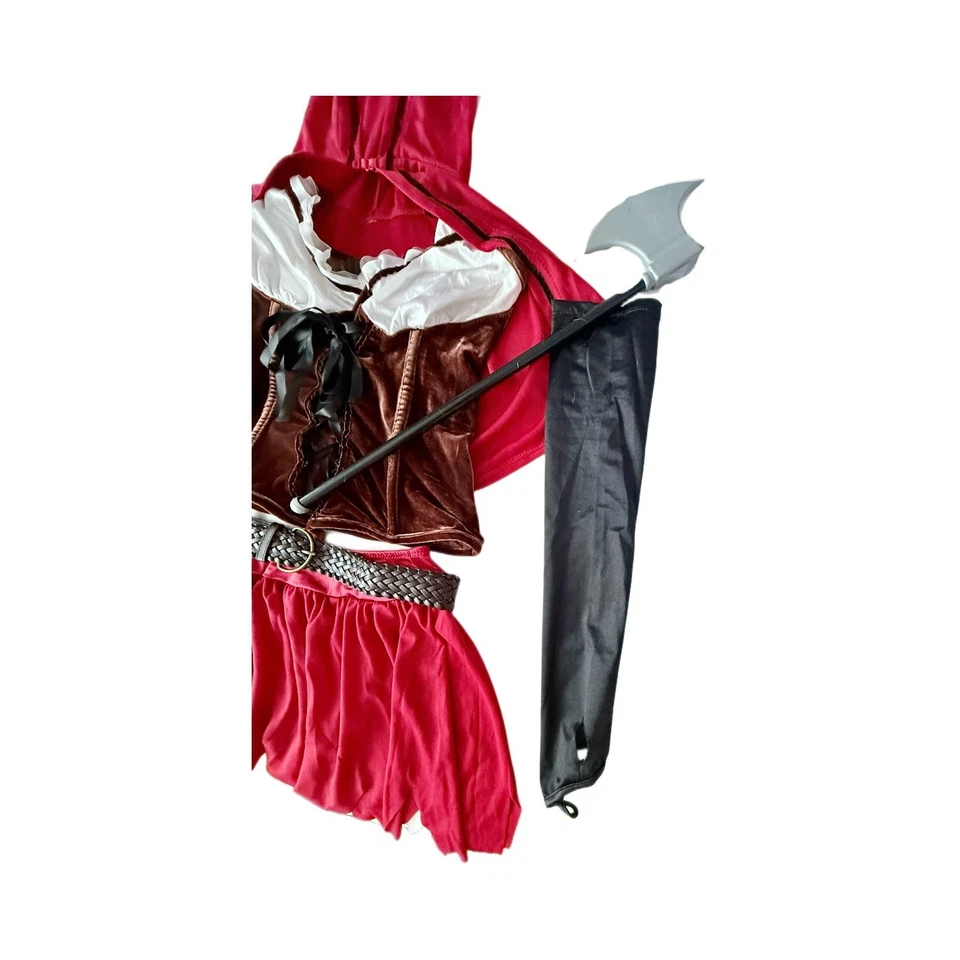 Disfraz de Caperucita Roja Grimm Fairy Tales M/L con camiseta Big Bad Wolf XL para hombre Foto 3 de 4