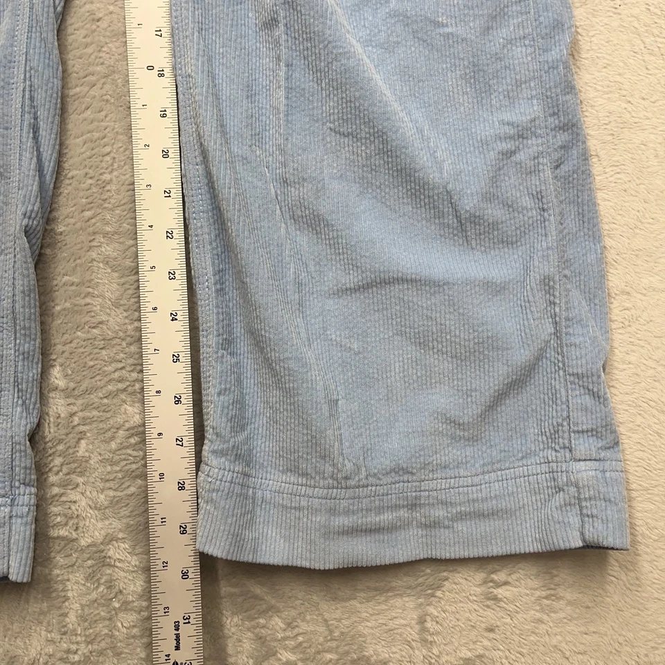 Женские вельветовые брюки American Eagle размер 6 (30x30) синие широкие штанины мешковатые - Изображение 3 из 4