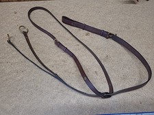 Leather Running Martingale, Cob Size, Brown.  (Ref:461Y)
