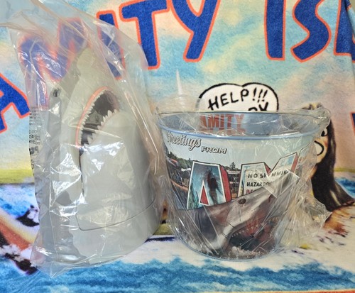 🦈 🪣 50th ANNIVERSARY JAWS POPCORN EIMER! KIEFERKOPF + AMITY ISLAND METALLEIMER