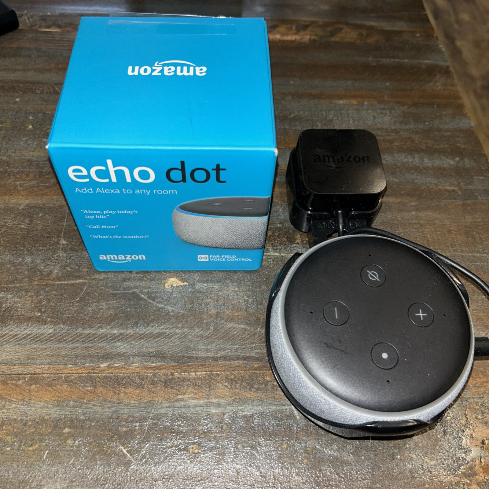 Amazon Echo Dot (3rd Generation) Smart Speaker with Alexa - With Wall Mount