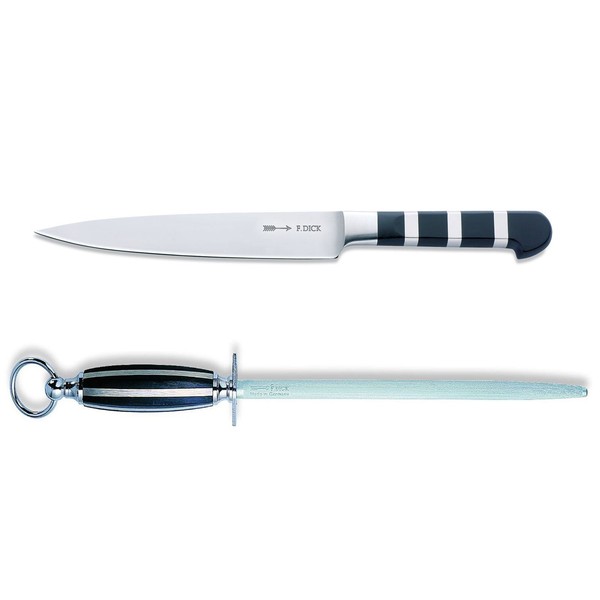 Fr. Dick 1905 Set Fisch-Filetiermesser 18Cm & Runder Wetzstahl 25 Cm Standardzug-image