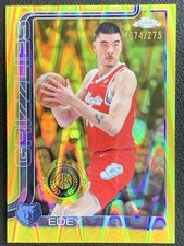 Zach Edey 2025-26 Topps Chrome RayWave Yellow Refractor Base /275 #128