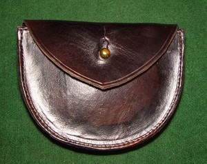 WELTON'S Civil War Style Ammo or Accessories Style Black Leather Belt Pouch