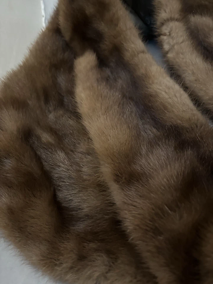 Blonde Mink Or Sable Fur Stole Wrap Scarf Collar Tie Adjustable Vtg Euc 1940s 50 - Image 3 of 4