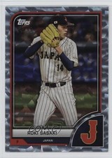 2023 Topps World Baseball Classic Cracked Ice Foil /99 Roki Sasaki #21 1s4s