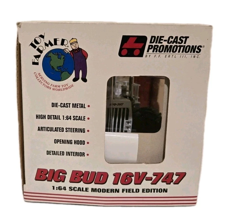 Big Bud 16V-747 Tractor Modern Field Edition ERTL Toy Farmer 1/64 Scale  - Image 2 of 4
