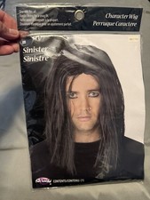 Fun World Sinister Character Wig - Black