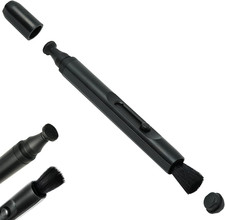 Pluma de Limpieza de Lentes con Punta de Carbon y Cepillo para Telescopios