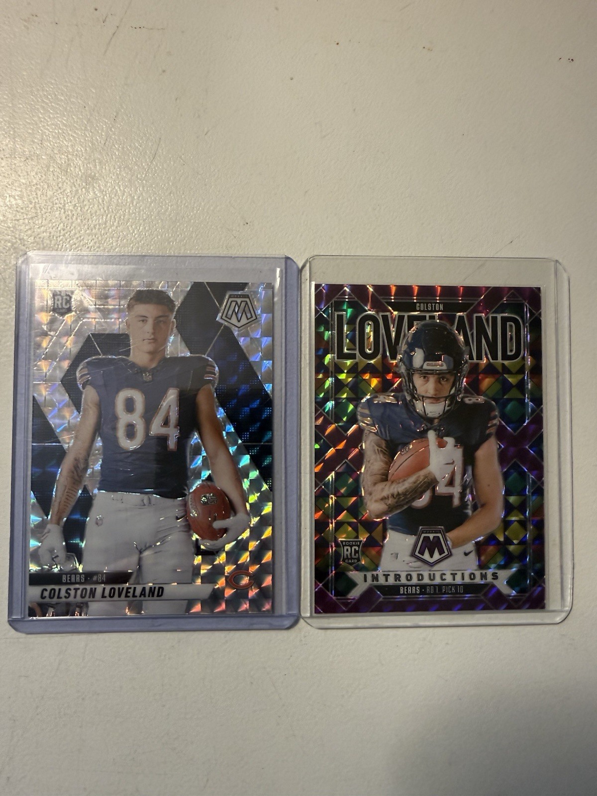 2025 Mosaic Colston Loveland Introductions Purple /49. & Silver Variation Prizm