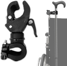 Cane Holder for Walker - 2Pcs Wheelchair Rollator Crutches  Walking Stick Holde