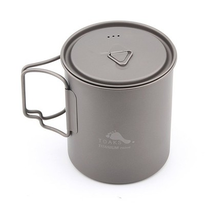TOAKS Titanium 750ml Topf Backpacking Camping 1 Stück (1er Pack), 