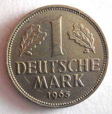 1965 F GERMANY MARK - Excellent Coin - FREE SHIP - Germany Bin #22