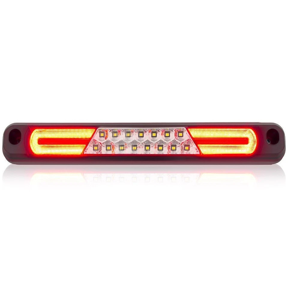 Tercera luz de freno LED Recon 264123CL transparente/rojo/blanco 94-98 GM C/K camión Foto 2 de 4