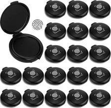 20PCS Fingerprint Thumbprint Ink Pad Mini Black Stamp Ink Pads for Notary
