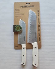 Faberware 2 Piece Triple-Riveted Santoku Knife Set - 7 inch and 5 inch