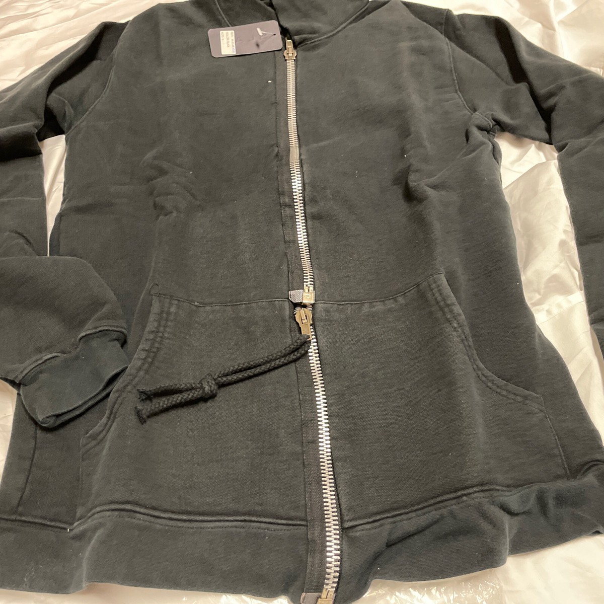 SLAB BY RICK OWENS HOODIE double zip up black nwt size s