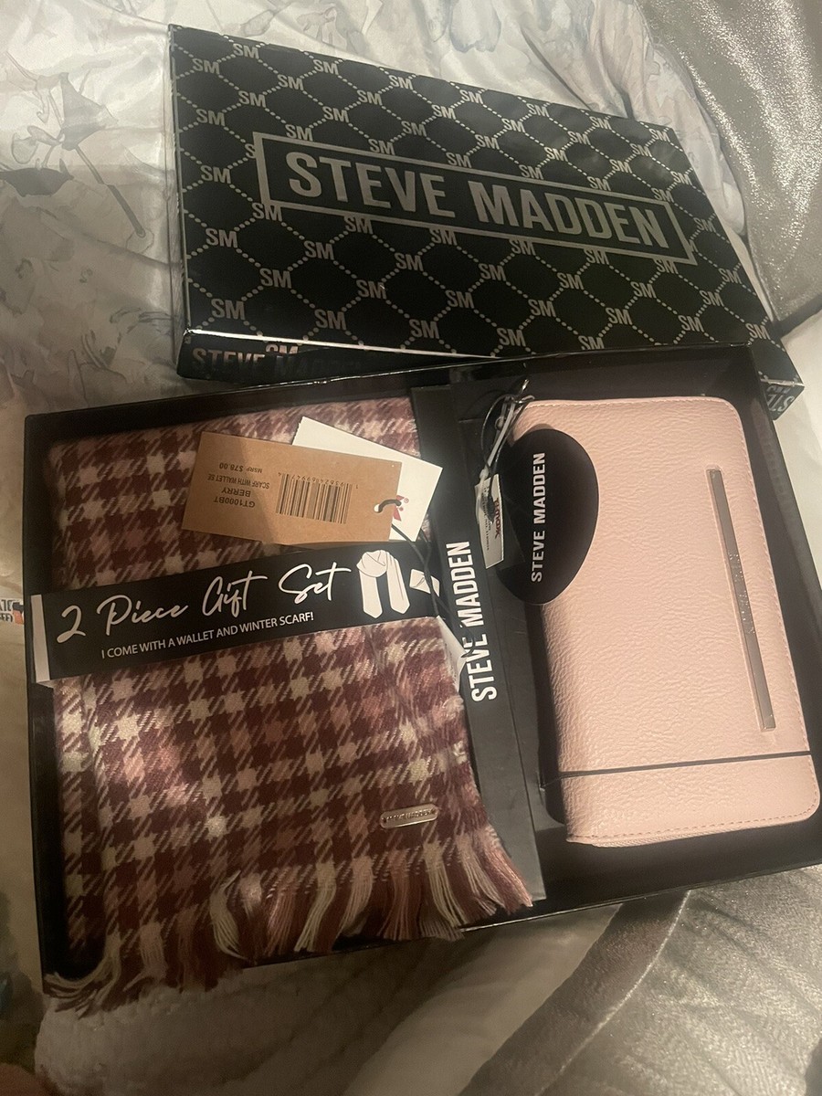 Steve Madden 2pc Scarf Wallet Set