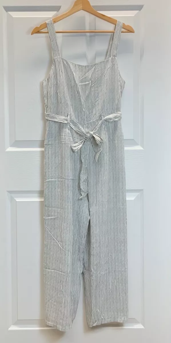 Ae striped jumpsuit 2025