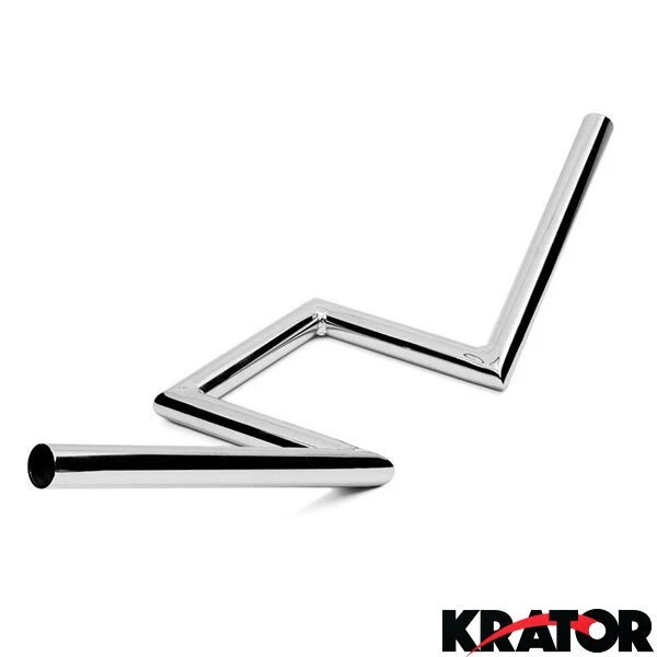 Manillar de repuesto Z Barras cromadas de 1 pulgada Zee para Suzuki Savage LS 650 Foto 3 de 4