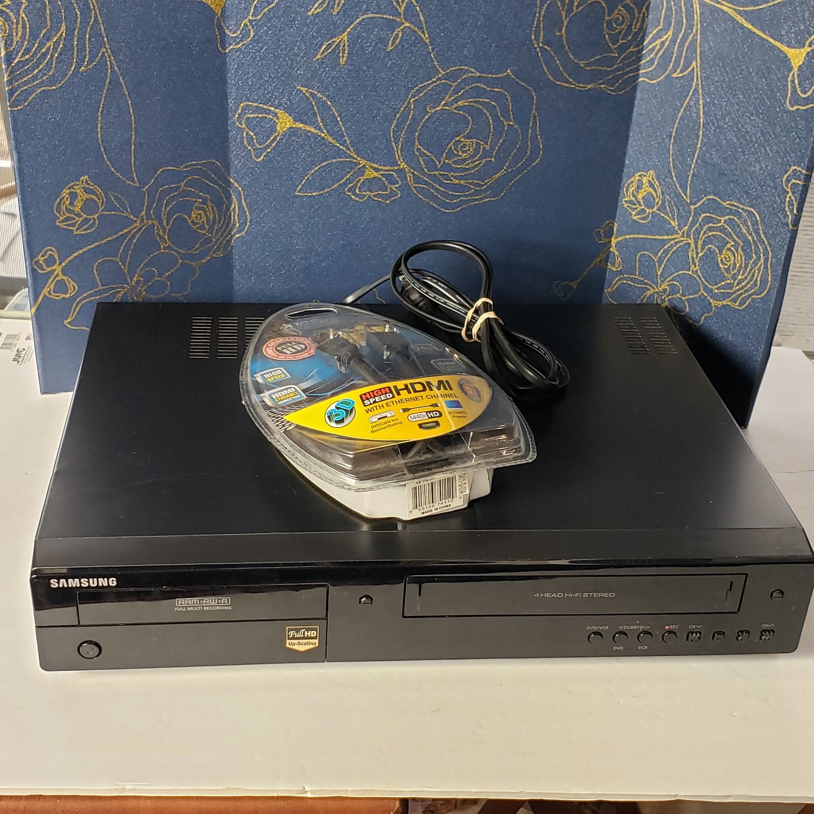 Samsung DVDVR375 DVD Recorder & VCR Combo HDMI W/Dubbing Tested