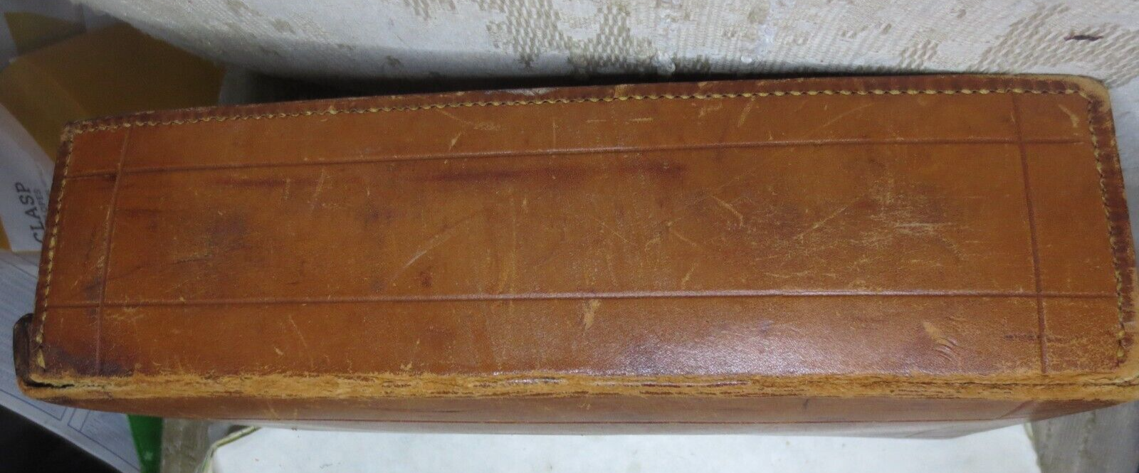 Vintage HAMLEY LEATHER Shaving Kit box case 11x5 3/4" Chelsea MI eBay