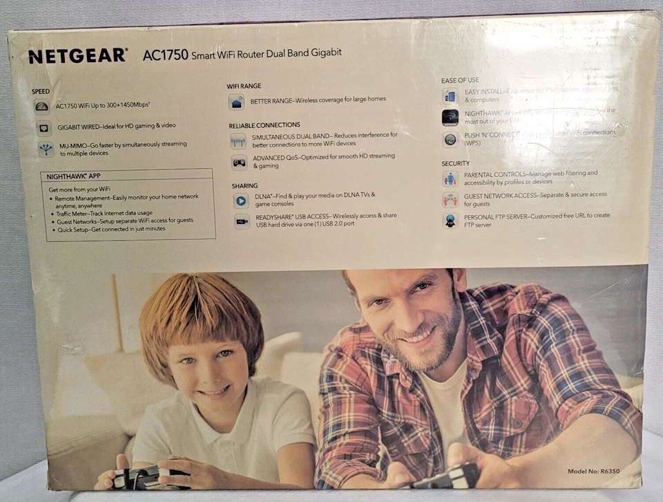 New Net Gear AC1750 Smart WiFi Router Dual Band Gigabit Model No: R6350 - Image 2 of 4
