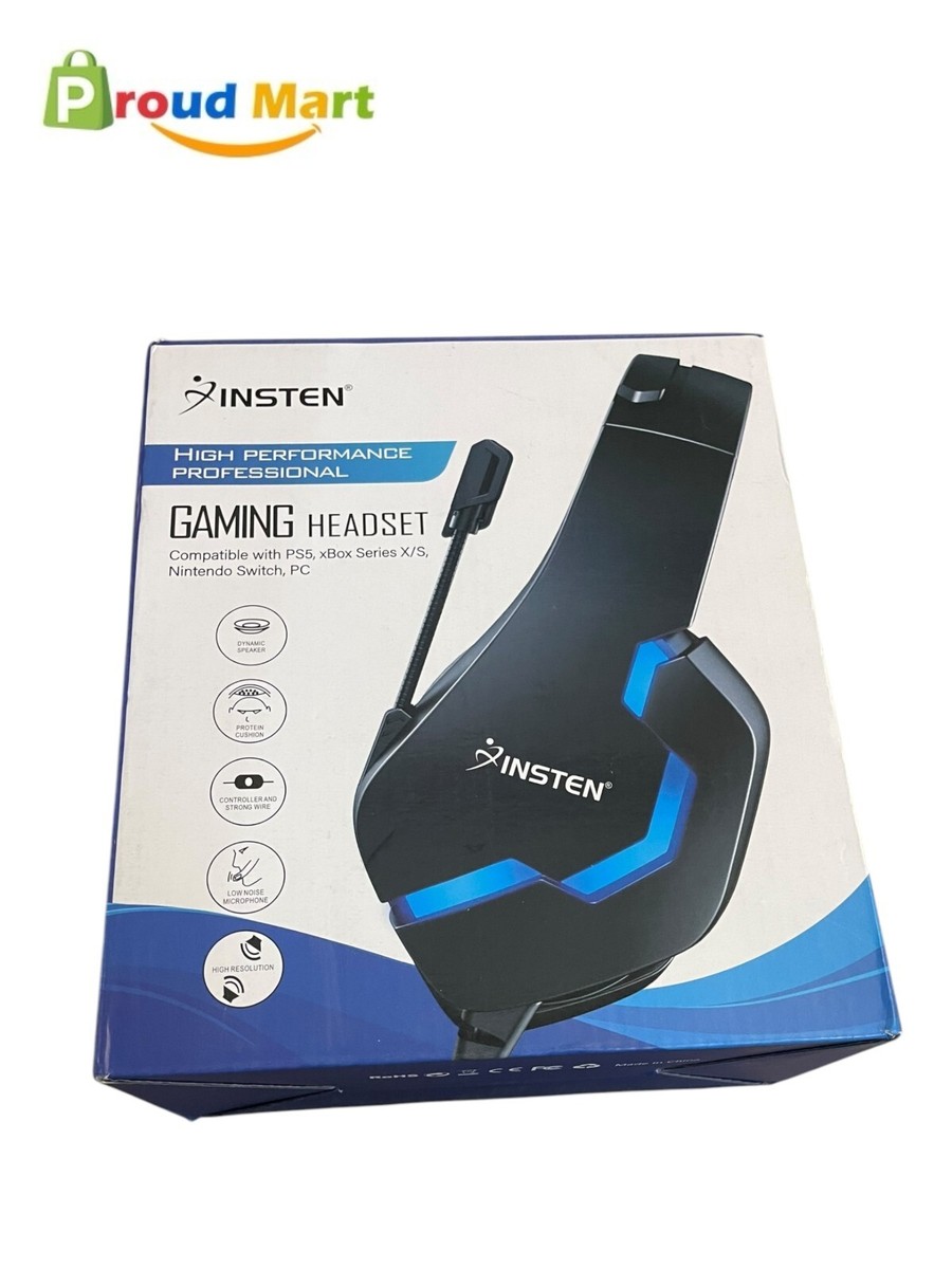 Insten High Performance Professional Gaming Headset With Wired LED