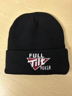 Full Tilt Poker Woolly Beanie Mütze / Schwarz