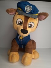 Nickelodeon Large Paw Patrol Chase 16" Plush Stuffed Animal pre owned used