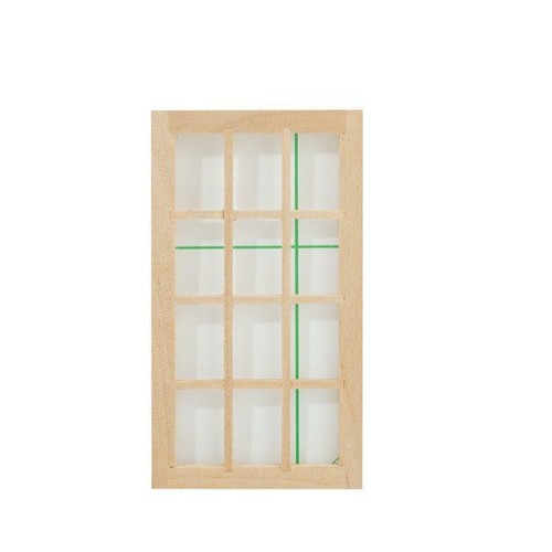 1:12 Dollhouse Diy Mini Door Window Blank Material Model Accessories Unpainted - Picture 3 of 12