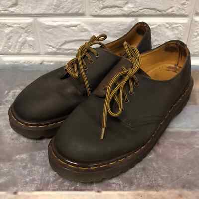 Vtg‎ made in England Brown Leather Oxfords 4 Eye Doc Dr. Martens UK mens 5 women Doc Martens Brown Oxfords - Etsy main image 3