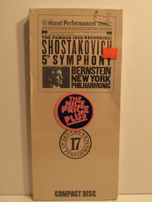NEW SEALED SHOSTAKOVICH 5TH SYMPHONY 1959 CLASSICAL BERNSTEIN PHILHARMONIC NY CD