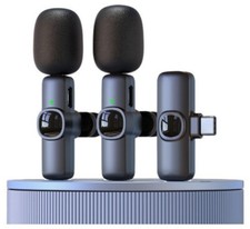 Wireless Lavalier Mic Type-C Audio Mic Clear Sound Compact Size Distortion-Free