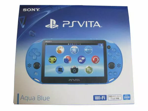 SONY PlayStation Vita Wi-Fi Console PCH-2000 ZA23 Aqua Blue PS Vita New