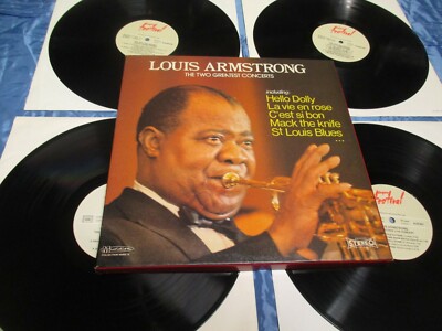 Louis Armstrong  , Schallplatte , 4  - LP - Kassette  , Nostalgie , Kult