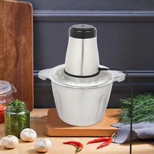 300W Professionelles Zerkleinern: Elektrischer K&uuml;chenh&auml;cksler aus Edelstahl 220V