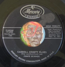 HEAR Jimmie Skinner 45 Carroll County / I Found My Girl country honky tonk bop