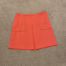 NWOT Maeve ANTHROPOLOGIE Cheri Pleated A-Line Mini Skirt in Salmon Pink 12