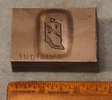 Vintage BALL STATE UNIVERSITY Indiana State Charm STEEL STAMPING DIE CG392