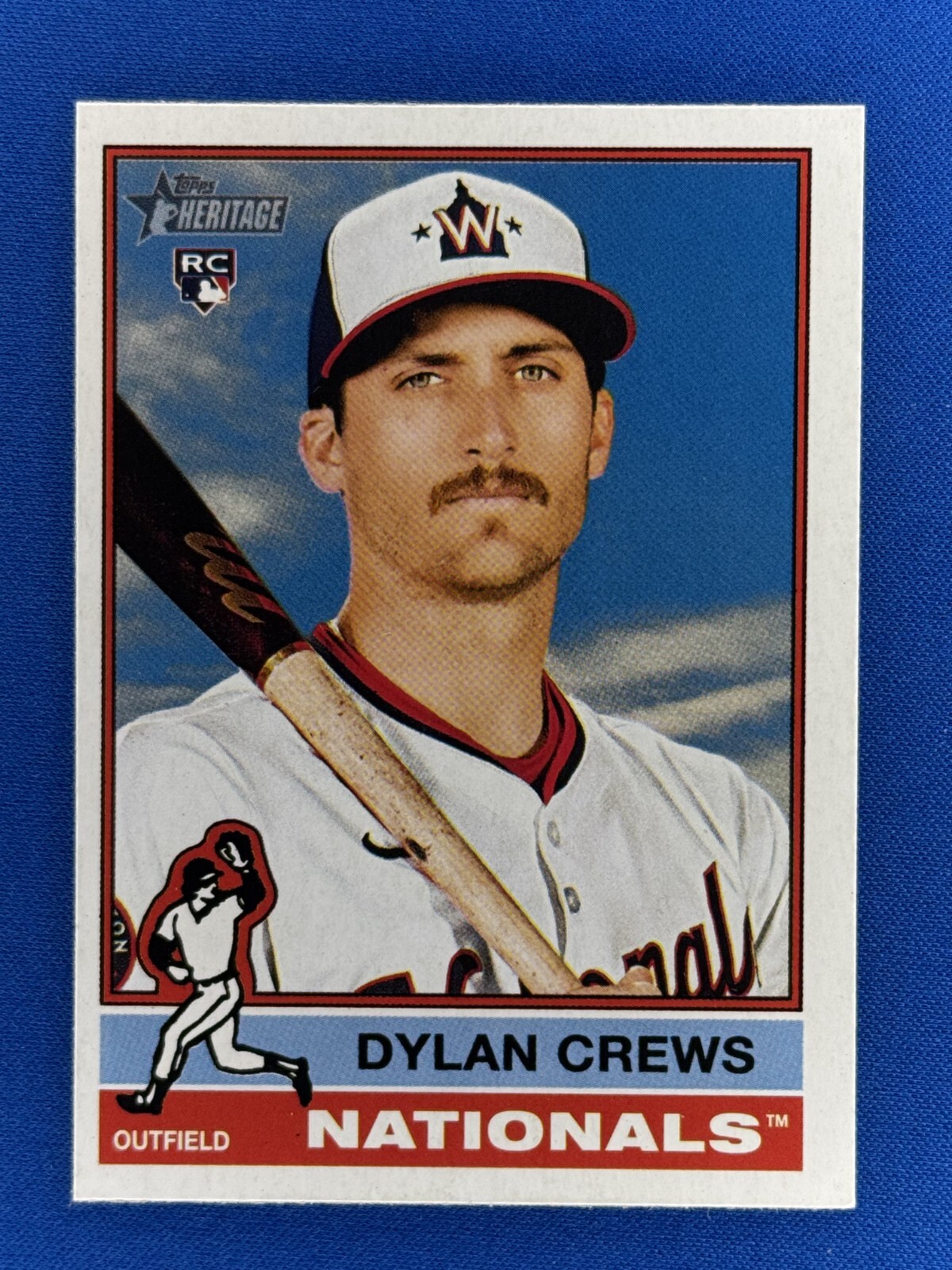 2025 Topps Heritage #247 Dylan Crews Rookie RC Nationals