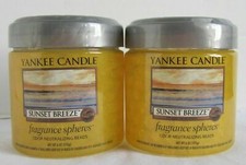 Yankee Candle Fragrance Spheres Odor Neutralizing Beads Lot of 2 SUNSET BREEZE
