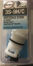 Danco 10405/18589B Faucet Stems 3S-9H/C Hot/Cold Stem Glacier Bay New