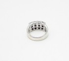 925 Sterling Silver Faceted Round Cut Sapphire Linear Band Ring Sz 6.5 RG3453 — photo 4