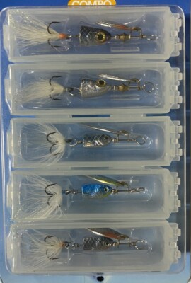 blue fox tackle box Blue Fox Tackle Co Ultralite Combo Spinning Lures 5 Pack Individual Tackle  Boxes
