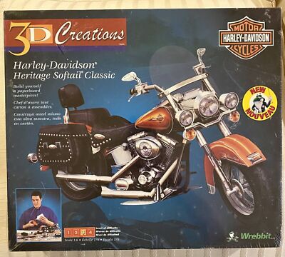 3D Creations Harley Davidson Heritage Softail Classic Model Original Vintage Has
