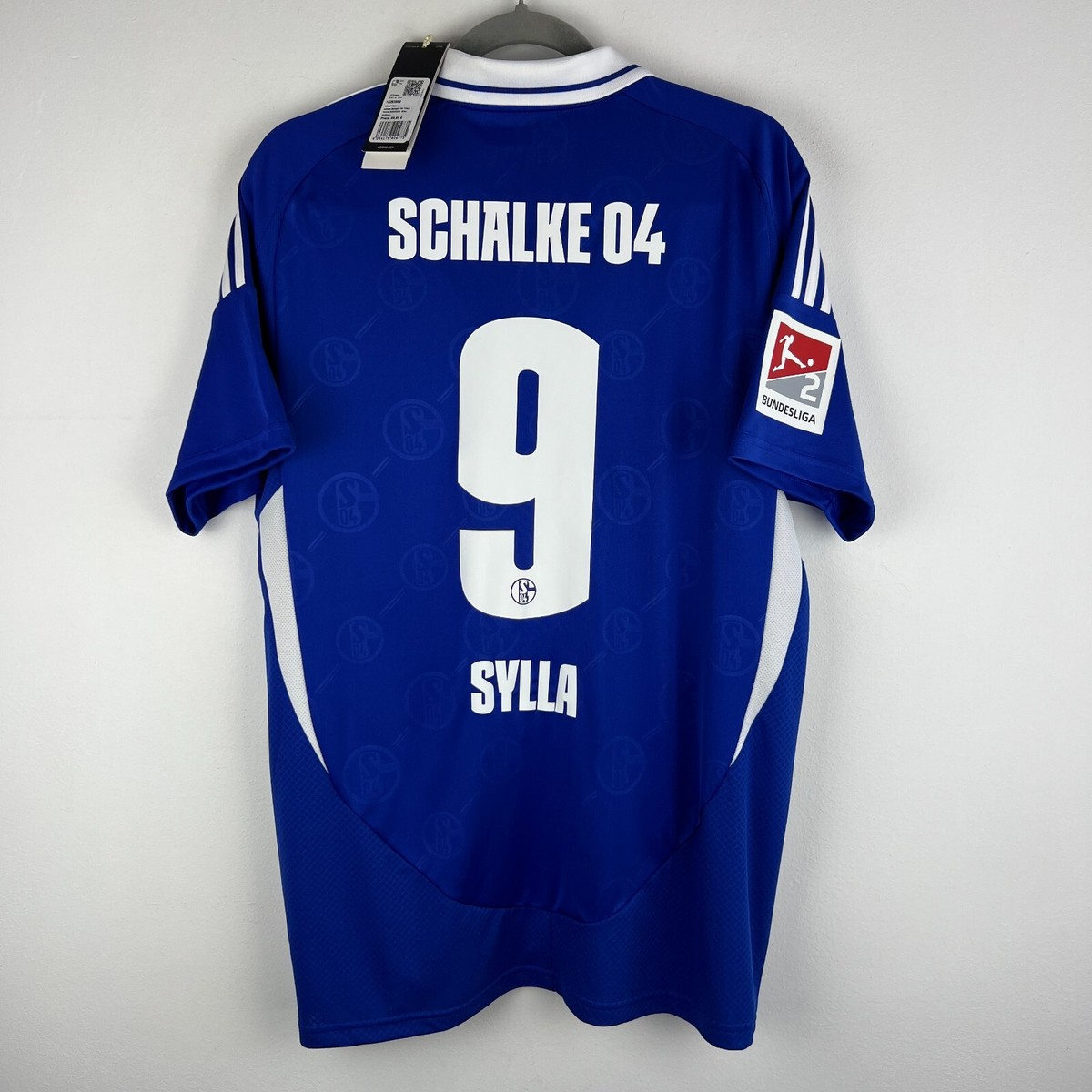 Schalke 04 2024/2025 Adidas Home Jersey Soccer Shirt Men's Size L